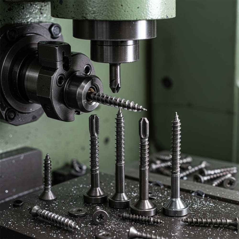 Phillips Head Thread Cutting Machine Screws production