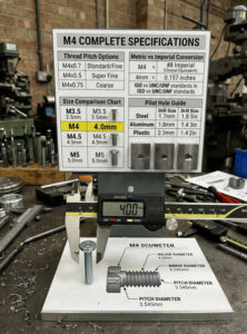 4mm screw diameter