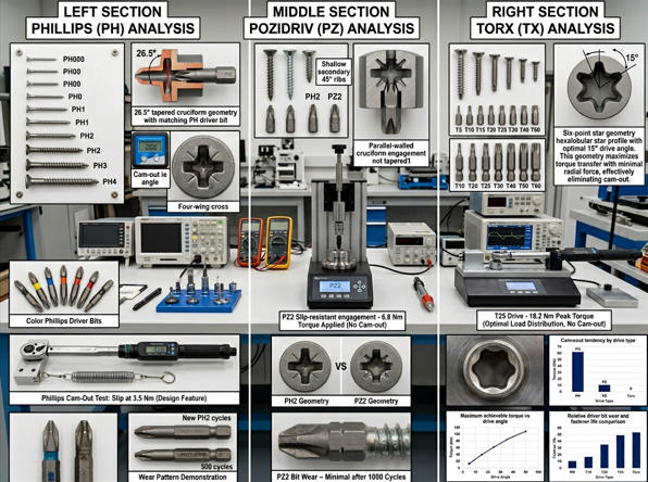 Phillips vs Pozidriv vs Torx